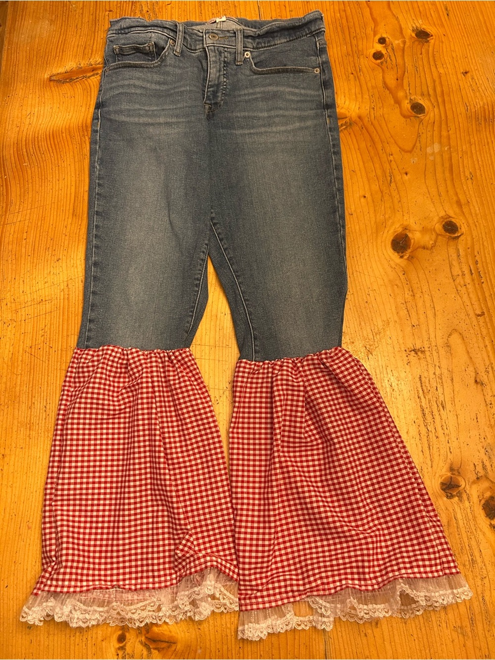Upcycled Bell Bottom Lucky Brand Jeans